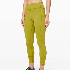 NWT Lululemon In Movement Tight 25" Everlux Lime